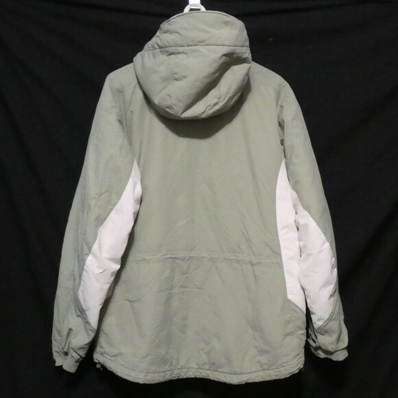 COLUMBIA SPORTSWEAR COMPANY | women's large | Green and White Hooded Jacket - Picture 2 of 16